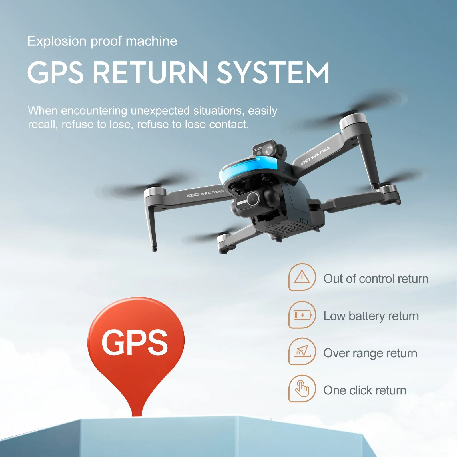ใหม่S9S MAX MINI Drone 4K 2 แก - Drone Gimbal Case บทวิจารณ์และราคา
