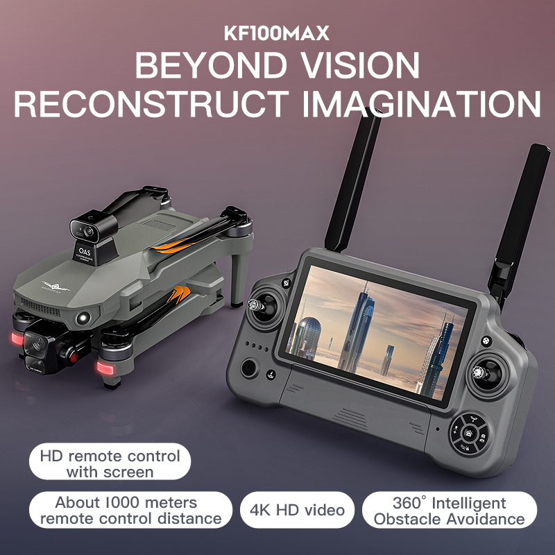 KF100 MAX GPS Drone 4K กล้อง 3 - Drone Gimbal Brushless บทวิจารณ์และราคา