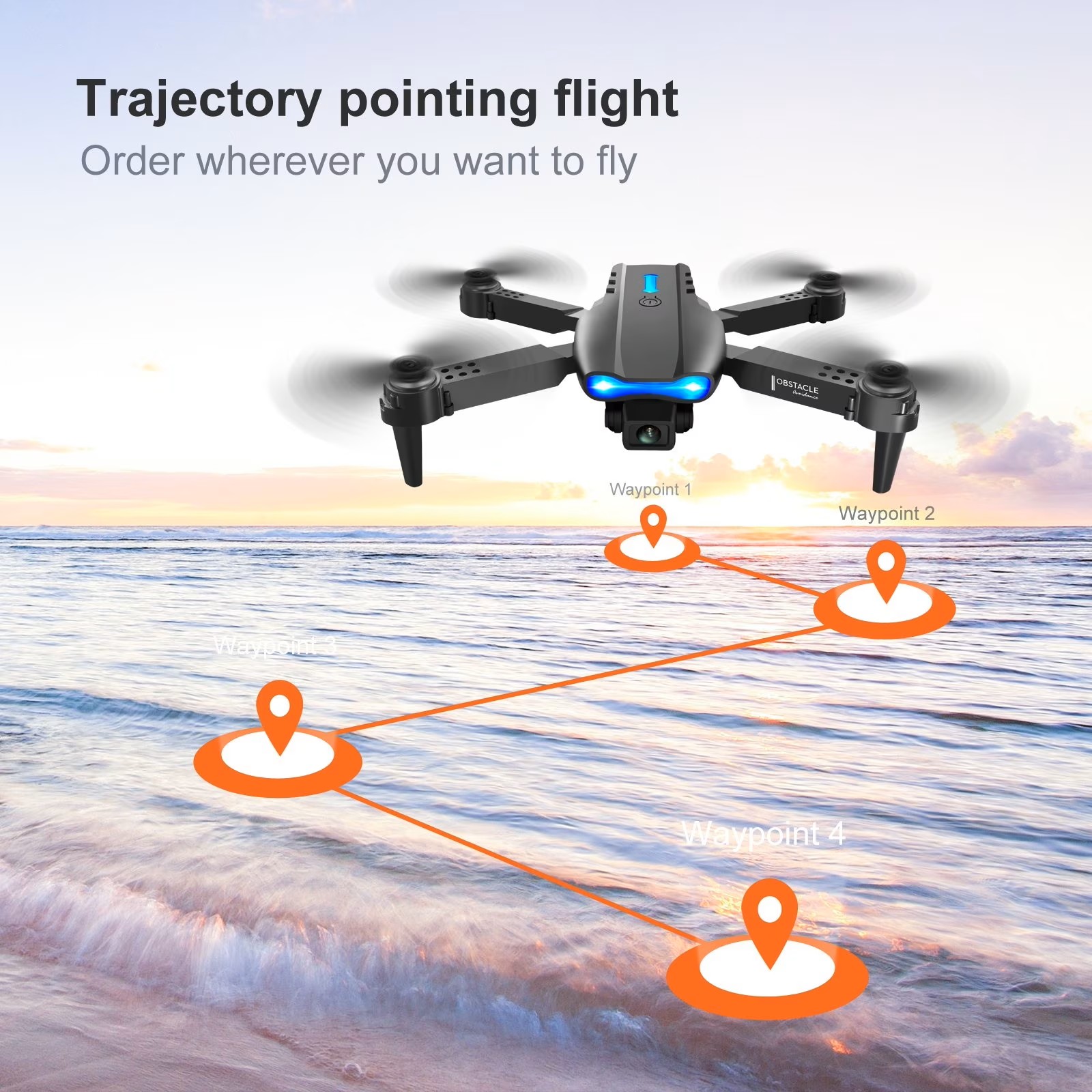 โดรนพับได้รุ่น E88PRO MAX ปี 2 - Drone Gimbal Brushless บทวิจารณ์และราคา