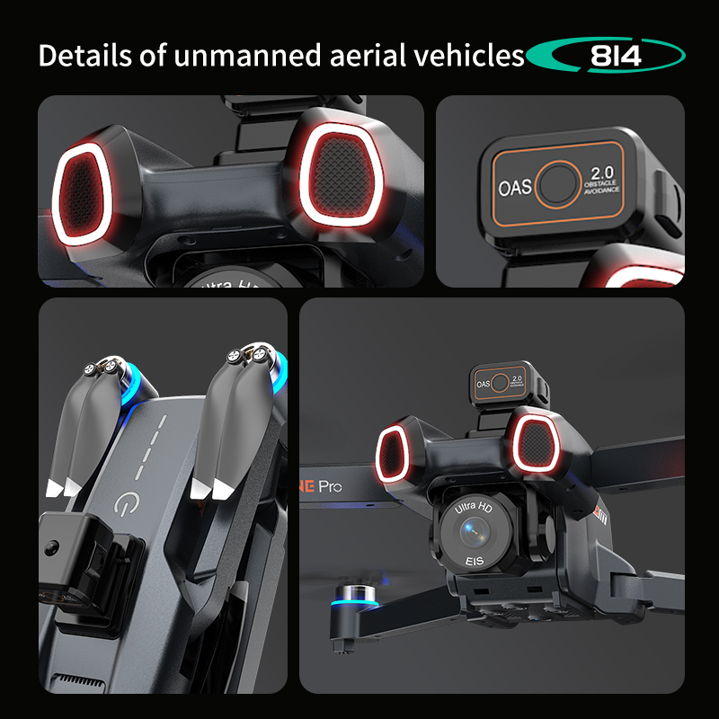 814 โดรนระดับมืออาชีพ 4K HD กล - Drone Gimbal 2 Axis บทวิจารณ์และราคา