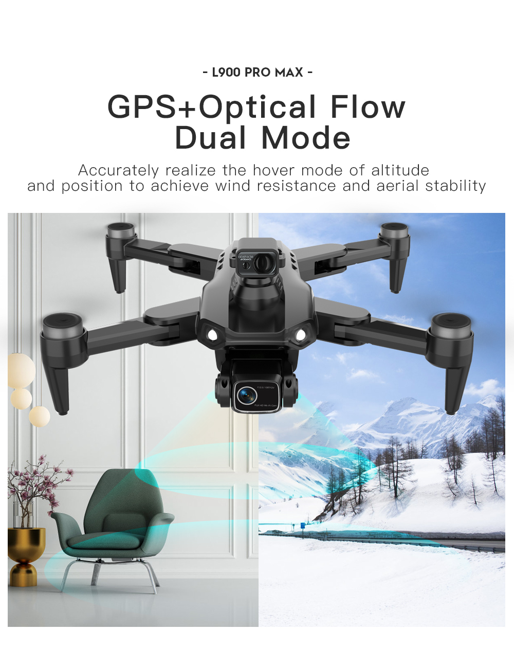 โดรน LYZRC L900 PRO MAX พร้อมร - Drone Gimbal 2 Axis บทวิจารณ์และราคา